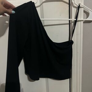 Urban outfitters one shoulder crop top